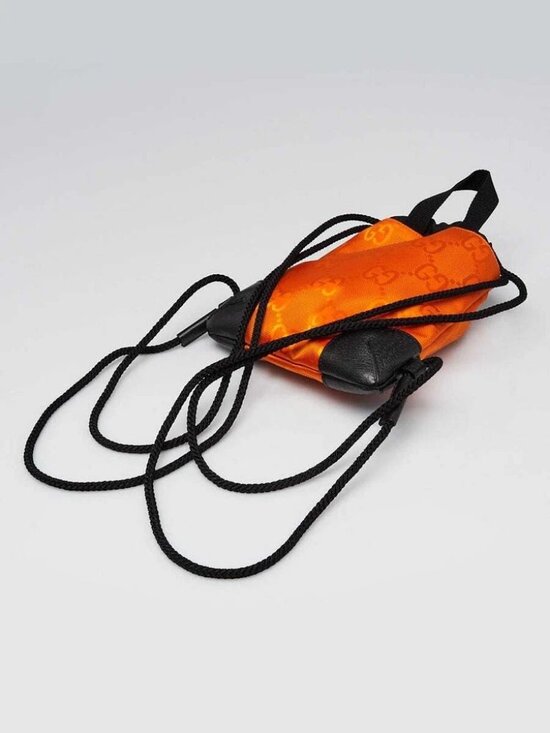 Gucci Orange GG Nylon Off The Grid Backpack Bag main image 9